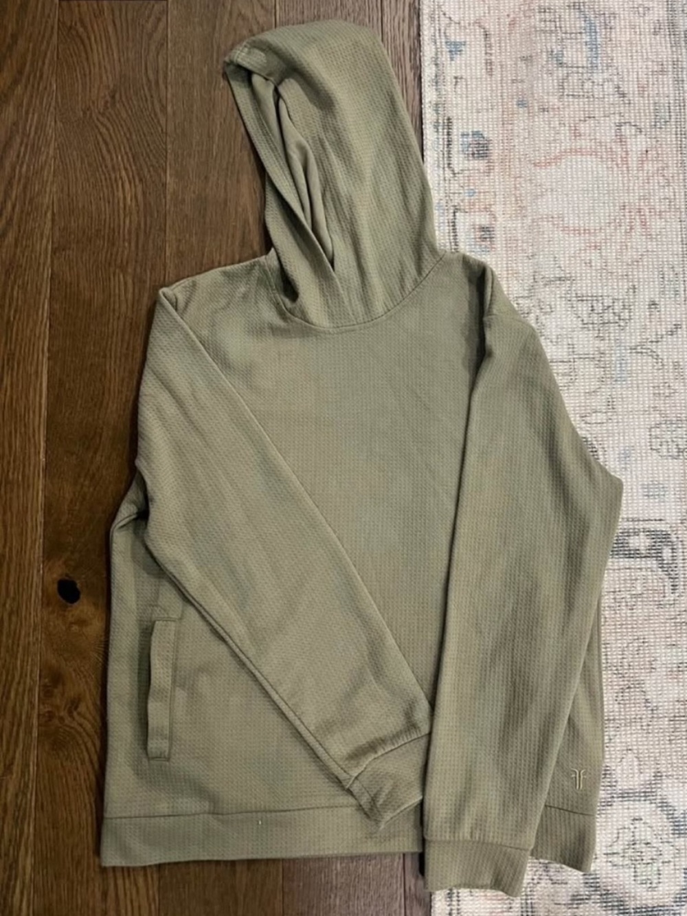 Frye Olive Green Crewneck Hoodie Sweater